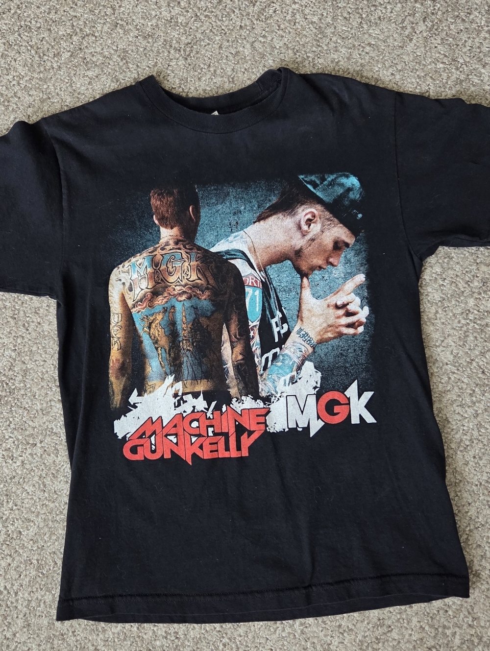 Machine Gun Kelly Hotel Diablo World Tour 2019 Tshirt Double Sided Tour Dates M